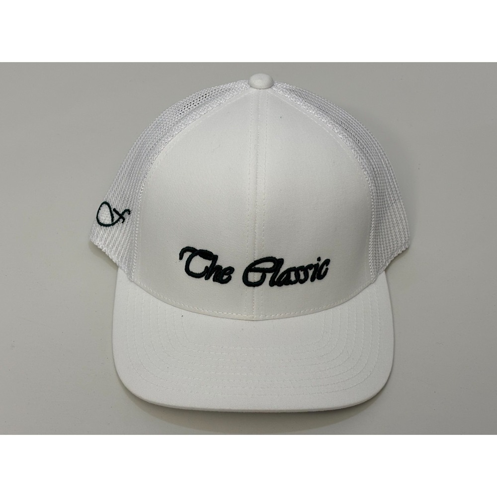 G/Fore Trucker‎ Golf Hat Mens White The Classic Flexfit One Ten Snapback OS NWOT